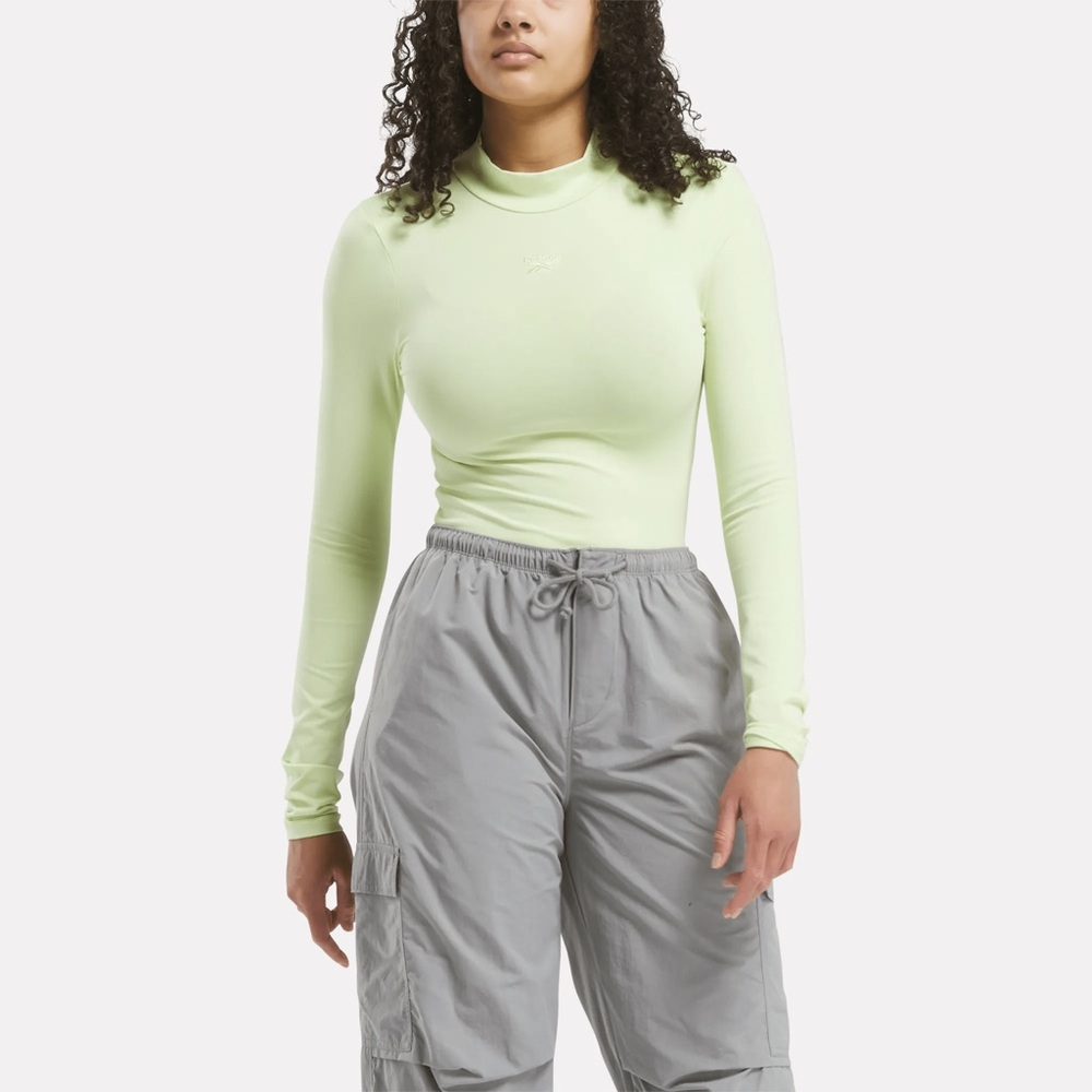 Reebok Women's Wardrobe Essentials Bodysuit in Astro Green NWT Size M